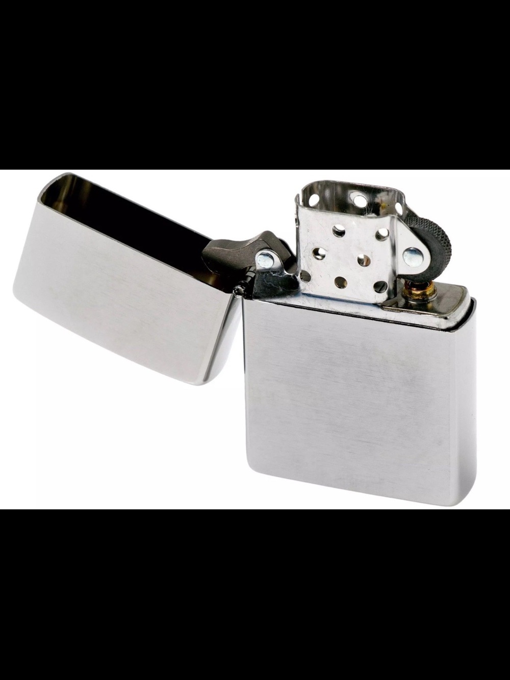 Zippo Silver Metal Flip Lighter — Durable Pocket Accessory
